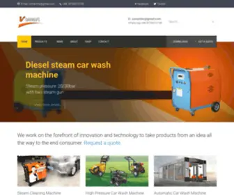 Vomart-INC.com(Vomart-Mobile steam car wash machine , hot/cold water high pressure wash machine ,automatic car wash machine,car lift and other equipment) Screenshot