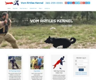 Vomartileskennel.com(Vom Artiles Kennel) Screenshot