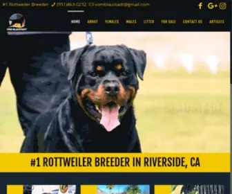 Vomblaustadt-Rottweilers.com(Vom Blaustadt Rottweilers) Screenshot