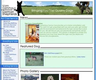 VomGehrhaus.net(German Shepherd Dogs) Screenshot