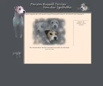 Von-Der-Igelhoehe.de(Parson Russell Terrier und Parson Jack Russell Terrier Informationsseite) Screenshot