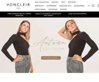 Voncleir.com(VONCLEIR PARIS OFFICIAL) Screenshot