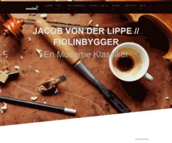 Vonderlippe.com(Fiolinbygger Jacob von der Lippe) Screenshot