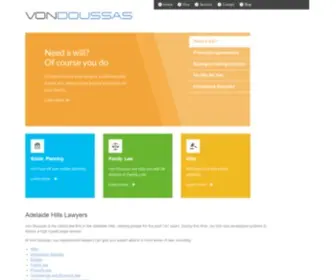 Vondoussas.com.au(Lawyers in Adelaide Hills) Screenshot