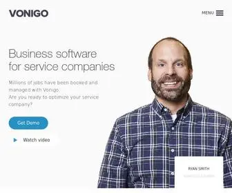 Vonigo.com(Vonigo’s field service management software) Screenshot