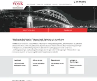 Vonk-Advies.nl(VONK financieel adviseurs Arnhem) Screenshot