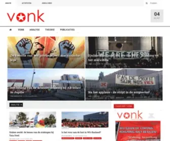 Vonk.org(Marxistische media voor de arbeidersbeweging) Screenshot