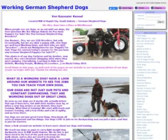 Vonkazmaier.com(Working German Shepherd Dogs) Screenshot