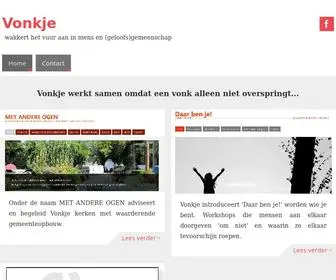 Vonkje.net(Wakkert het vuur aan in mens en (geloofs)gemeenschap) Screenshot