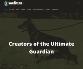 Vonliston.com.au(Von Liston Dobermanns) Screenshot