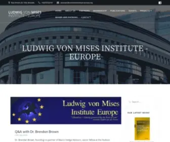 Vonmisesinstitute-Europe.org(Ludwig von Mises Institute) Screenshot