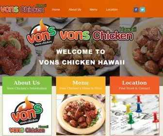 Vonschickenhawaii.com(본스치킨 하와이) Screenshot