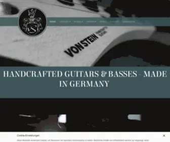 Vonstein-Guitars.de(Von Stein Guitars) Screenshot