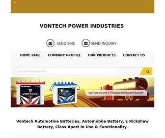 Vontechpowerindustries.com(VONTECH POWER INDUSTRIES) Screenshot