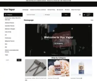 Vonvapor.com(Age Verification) Screenshot