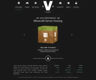 Voodooservers.com(Minecraft Server Hosting at $2/GB) Screenshot