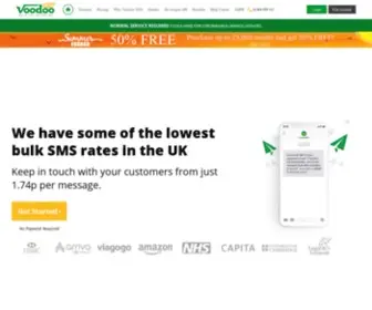 Voodoosms.com(Bulk SMS UK) Screenshot