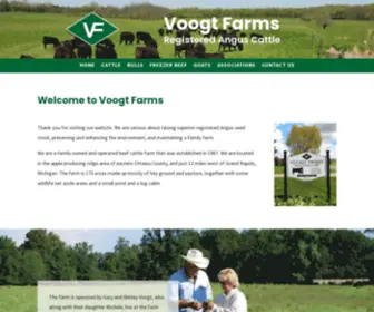 Voogtfarms.com(Voogt Farms Registered Angus Cattle) Screenshot