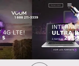 Voominternet.ca(Fournisseur Internet) Screenshot