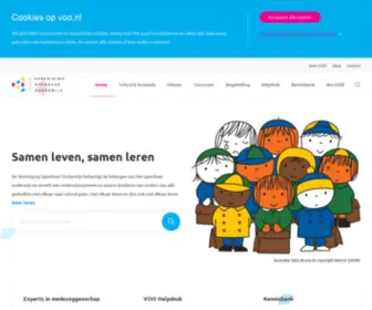 Voo.nl(De Vereniging Openbaar Onderwijs (VOO)) Screenshot