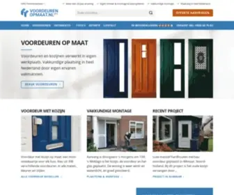 Voordeuren-Opmaat.nl(Nieuwe voordeur kopen met of zonder kozijn) Screenshot