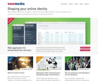 Voormedia.com(Shaping your online identity) Screenshot