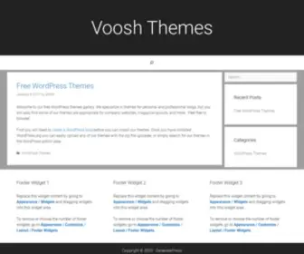 Vooshthemes.com(Voosh Themes) Screenshot
