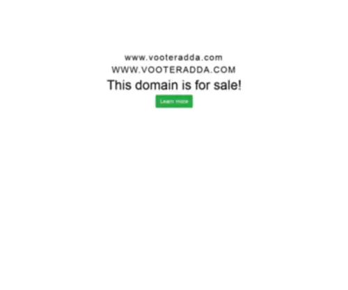 Vooteradda.com(Domain Names International) Screenshot