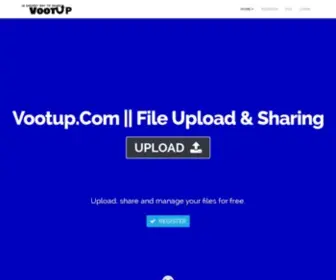 Vootup.com(Upload Files) Screenshot