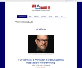 Voranwalt.de(DIE MIETRETTER) Screenshot