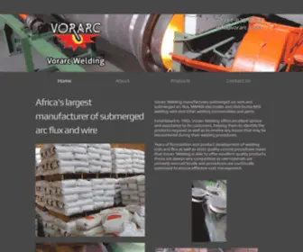 Vorarc.co.za(Vorarc Welding) Screenshot