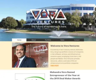 Voraventures.com(Vora Ventures and the Vora Group of Companies) Screenshot