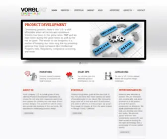 Vorelco.com(Product Development Services) Screenshot