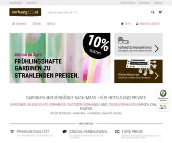 Vorhang123.at(Gardinen & Vorhänge nach Maß) Screenshot