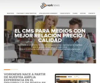 Vorknews.com.ar(Sistema de administración para diarios y revistas online) Screenshot