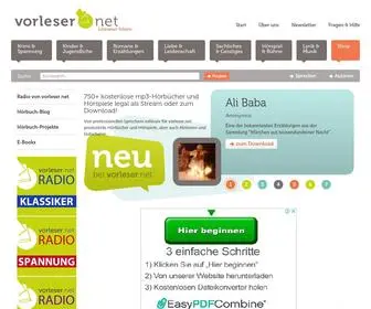 Vorleser.net(Legal und kostenlos) Screenshot