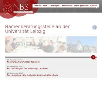 Vornamenberatung.eu(NBS: Namenberatungsstelle an der Universität Leipzig) Screenshot