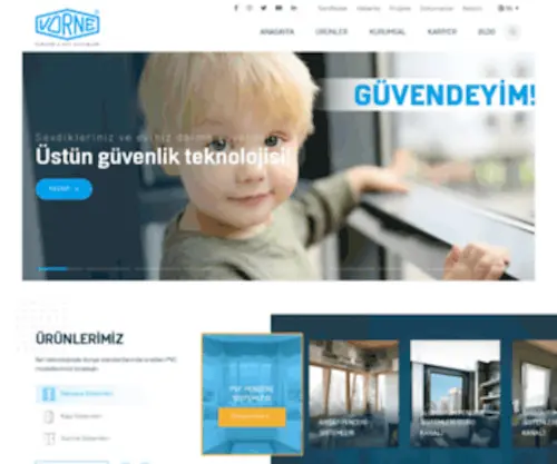 Vorne.com.tr(Vorne Pencere & Kap) Screenshot