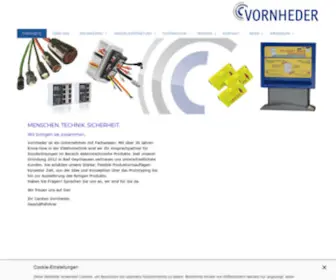 Vornheder.com(Startseite der Technik Team Vornheder GmbH) Screenshot