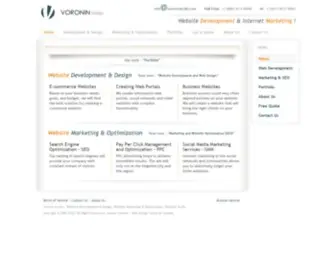 Voroninstudio.com(Website Development and Web Design. Internet Marketing and Website Optimization) Screenshot