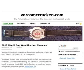 Vorosmccracken.com(Return of The Knack of the baseball world) Screenshot