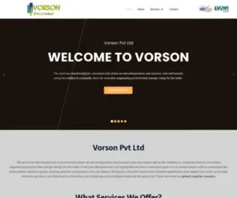 Vorson.pk(A client centered general supplies company) Screenshot