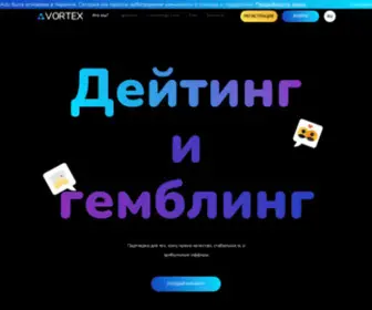 Vortexads.com(Vortex is a performance marketing company) Screenshot