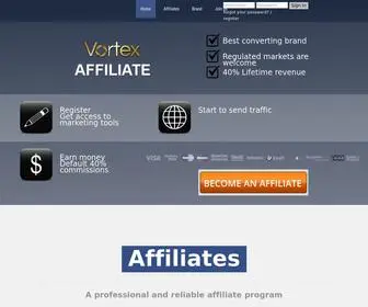 Vortexaffiliate.com(Vortexaffiliate Affiliate Program) Screenshot