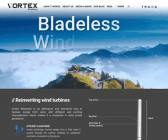 Vortexbladeless.com(Vortex Bladeless Turbine) Screenshot