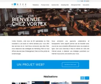 Vortexsolutions.com(Agence Numérique Intégrée et Marketing Web) Screenshot