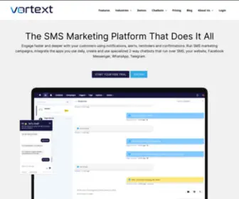 Vortext.ca(SMS Marketing Canada & US) Screenshot