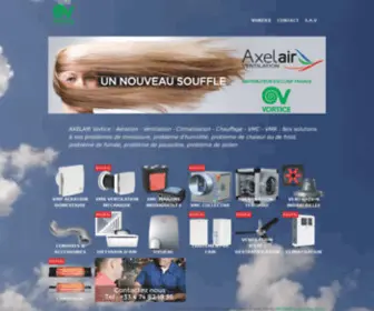 Vortice-France.com(VORTICE distribution AXELAIR) Screenshot