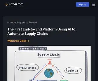 Vorto.ai(Transformational Supply Chain Automation for a Sustainable Future) Screenshot