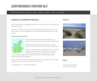 Vorupoerklit.dk(Ejerforeningen) Screenshot